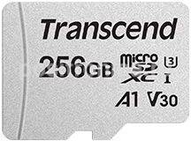 Флеш карта microSDXC 256Gb Class10 Transcend TS256GUSD300S-A + adapter