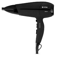 Фен VITEK VT-8203 2200Вт ионизация, 6режим мощности/температуры потока, противоскольз.покрытие
