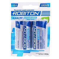 Элемент питания ROBITON STANDARD LR20 2шт (уп)