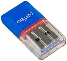 Картридер PERFEO (PF_5054) Card Reader Micro SD, (PF-VI-R008 Blue) синий