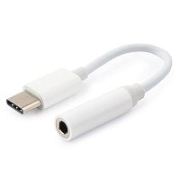 Переходник USB Cablexpert CCA-UC3.5F-01-W, USB Type-C/Jack3.5F, блистер