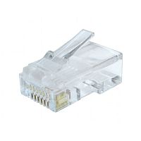 Вилка RJ-45 (8P8C) LC-8P8C-002 универсальная кат.6, контакты 30 микрон