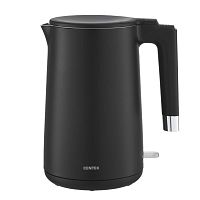 Чайник Centek CT-1011 (черный) 1.5л, 2200Вт, двойные стенки, бесшовная колба, эффект термоса