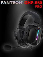PANTEON GHP-850 PRO Black Игровые наушники (USB-подключение, LED-подсветка, VIRTUAL SURROUND SOUND 7