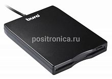 Дисковод USB 3.5" Buro BUM-USB FDD 1.44Mb внешний черный