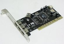 Контроллер PCI VIA6306 1xIEEE1394(4p) 3xIEEE1394(6p) Bulk