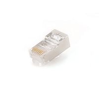 Вилка Cablexpert RJ-45 (8P8C) PLUG5SP универсальная кат.5e экранированная, контакты 30 микрон, пакет