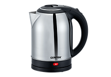 Чайник Centek CT-0037 (матовый) металл 2,0л, 2100W, большой объём, хромированная вставка