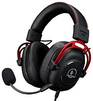 Мультиплатформенная ультралегкая игровая гарнитура PANTEON GHP-950 PRO черно-красная (звук 7.1/2.0)