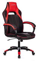 Кресло игровое Zombie VIKING 2 AERO черный/красный текстиль/эко.кожа крестов. пластик