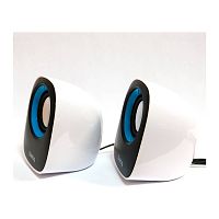 Dialog Colibri AC-06UP BLACK-WHITE - aкустические колонки 2.0, 6W RMS, черно-белые, питание от USB