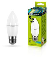 ERGOLUX LED-C35-9W-E27-4K (Эл.лампа светодиодная Свеча 9Вт E27 4500K 172-265В)