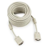 Кабель VGA Premium Cablexpert CC-PPVGA-15M, 15M/15M, 15м, тройной экран, феррит.кольца, пакет