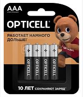 Элемент питания алкалиновый AAA/LR03 (блист. 4шт) Basic Opticell 5051002
