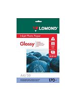 Фотобумага Lomond 0102142 A4/170г/м2/50л./белый глянцевое для струйной печати