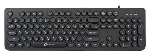 Клавиатура Оклик 400MR черный USB slim