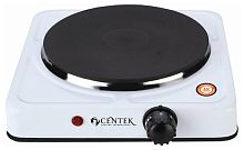 Плитка электрическая Centek CT-1506 (белый) 1конф ЧУГУН 155мм, 1000Вт, индикатор работы