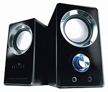Колонки Оклик OK-116 2.0 черный 6Вт