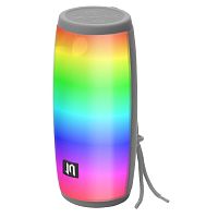 Портативная BLUETOOTH колонка JETACCESS PBS-160 серая (2x5Вт дин., 2400mAh акк.LED подсветка)