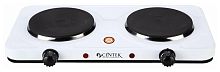 Плитка электрическая Centek CT-1507 (белый) 2конф ЧУГУН 155мм, 2000Вт, индикатор работы