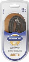Кабель компьютерный кроссоверный Bandridge RJ45 "папа" -RJ45 "папа" 2м