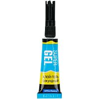 Клей секундный OfficeSpace "Super Gel", гель, 3г, лента