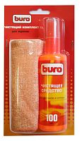 Чистящий набор (салфетки + гель) Buro BU-S/MF для экранов и оптики блистер 100мл