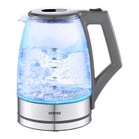 Чайник Centek CT-0014 (серый) 1.8л, 2200Вт, LED, Защита от накипи, Фильтр от накипи