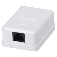 Розетка компьютерная 1-м ОП RJ45 кат.5E UTP бел. ITK CS2-1C5EU-12