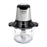 Чоппер Centek CT-1392 Сталь <600Вт> 6 лезвий, стеклянная чаша 1,2л, разборные ножи