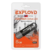 USB флэш-накопитель Exployd 8GB 570 Black