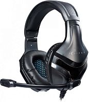 Наушники с микрофоном Оклик HS-L370G ECLIPSE черный 2м мониторные оголовье (1090730)