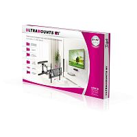 Кронштейн для телевизора Ultramounts UM910 черный 37"-75" макс.35кг настенный поворотно-выдвижной и 