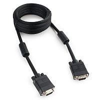 Кабель VGA Premium Cablexpert CC-PPVGA-10-B, 15M/15M, 3.0м, черный, тройной экран, феррит.кольца, па
