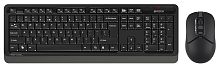 Клавиатура + мышь A4Tech Fstyler FG1012 клав:черный/серый мышь:черный USB беспроводная Multimedia