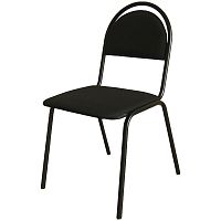 Стул Furniture "Стандарт", каркас черный, обивка кожзам черный