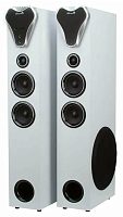 Колонка 10" (20-80 HOME SOUND) динамик 8шт/2х10"; 4х4"; 2х1.5" комплект 2 колонки ELTRONIC (серебро
