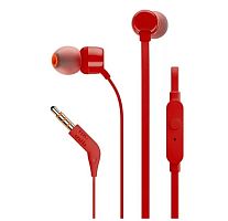 Наушники вкладыши проводные JBL TUNE 110 RED (JBLT110RED) [ПИ]