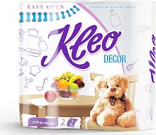 Бумажное полотенце "KLEO" [Decor Двухсл.] {2 шт}