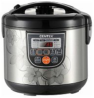 Мультиварка Centek CT-1498 Ceramic (чёрный, сталь) 700Вт, 5.0л, КЕРАМИЧЕСКОЕ ПОКРЫТИЕ ЧАШИ, 10 пр-м.
