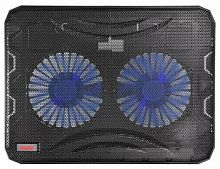 Подставка для ноутбука Buro BU-LCP156-B214 15.6"358x270x21мм 1xUSB 2x 140ммFAN 597г металлическая се