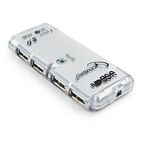 Концентратор USB 2.0 Gembird UHB-C244, 4 порта, питание, блистер