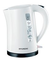 Чайник Hyundai HYK-P1409 1.7л. 2200Вт белый/черный (пластик)