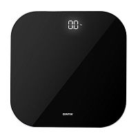Весы напольные Centek CT-2440 LED BLACK электронные шаг 0,1кг/фунт, LCD 65x28, размер 28х28см