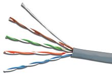 Кабель сетевой Hold Key cat6 305м серый (UTP6CATCCA)