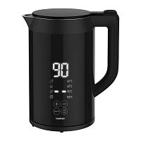 Чайник Centek CT-1006 (чёрный) 1,7л 2200Вт 2стенки Сталь без шва LED-дисплей t:40/60/90/100°С Сенсор