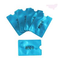 RFID защита банковской карты синяя (розница)