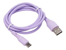 Кабель USB2.0 Cablexpert CC-USB2S-AMCM-1M-V AM/Type-C, 3А, 18Вт, QC3.0, силиконовый, медь, 1м, фиоле