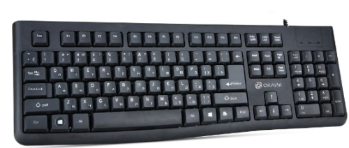 Клавиатура Оклик K135 черный USB (1914788)