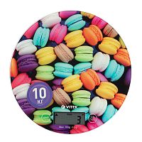 Весы кухонные VITEK VT 2407 стекло, максимальный вес 10кг